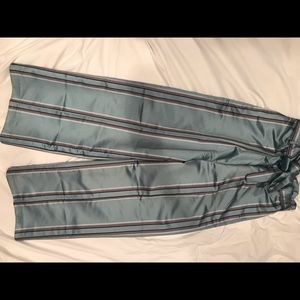 Anthropologie blue and red pants